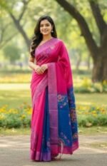 Traditional Weaving Premium Dhupiyan Silk Saree | ঐতিহ্যবাহী বুনন স্টাইলিশ ধুপিয়ান সিল্ক । MNK SHOP - Image 14