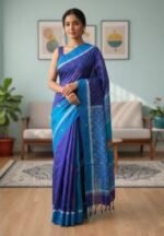 Traditional Weaving Premium Dhupiyan Silk Saree | ঐতিহ্যবাহী বুনন স্টাইলিশ ধুপিয়ান সিল্ক । MNK SHOP - Image 11