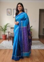 Traditional Weaving Premium Dhupiyan Silk Saree | ঐতিহ্যবাহী বুনন স্টাইলিশ ধুপিয়ান সিল্ক । MNK SHOP - Image 5