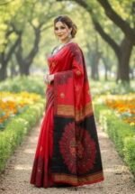 Traditional Weaving Premium Dhupiyan Silk Saree Wear | ঐতিহ্যবাহী সিল্ক বুনন প্রিমিয়াম ফ্যাশন শাড়ি ওয়্যার । MNK SHOP - Image 11