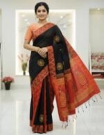 Traditional Weaving Premium Dhupiyan Silk Saree Wear | ঐতিহ্যবাহী সিল্ক বুনন প্রিমিয়াম ফ্যাশন শাড়ি ওয়্যার । MNK SHOP - Image 5