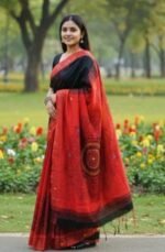 Traditional Weaving Premium Dhupiyan Silk Saree Wear | ঐতিহ্যবাহী সিল্ক বুনন প্রিমিয়াম ফ্যাশন শাড়ি ওয়্যার । MNK SHOP - Image 6