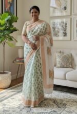 Sophisticated Skin Print Half Silk Saree | সোফিস্টিকেটেড স্কিন প্রিন্ট হাফ সিল্ক শাড়ি কালেকশন । MNK SHOP