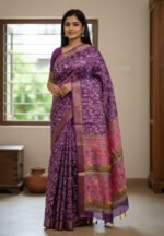 Exclusive Block Print Kaftan Silk Saree | এক্সক্লুসিভ ব্লক প্রিন্ট ট্রেন্ডি কফতান শাড়ি । MNK SHOP