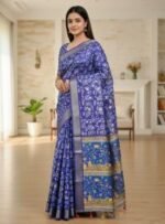 Deluxe Premium Quality Kaftan Silk Saree | ডেলুক্স প্রিমিয়াম কোয়ালিটি আধুনিক কফতান শাড়ি । MNK SHOP - Image 8