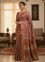 Deluxe Premium Quality Kaftan Silk Saree | ডেলুক্স প্রিমিয়াম কোয়ালিটি আধুনিক কফতান শাড়ি । MNK SHOP - Image 11