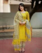 Premium Indian Designer Readymade Three Piece Outfit | ইন্ডিয়ান ডিজাইনার প্রিমিয়াম থ্রি পিস আউটফিট । MNK SHOP - Image 2