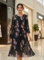 Exclusive Premium Jorjet Gown | এক্সক্লুসিভ প্রিমিয়াম স্টাইলিশ জর্জেট গাউন । MNK SHOP - Image 3