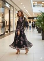 Exclusive Premium Jorjet Gown | এক্সক্লুসিভ প্রিমিয়াম স্টাইলিশ জর্জেট গাউন । MNK SHOP