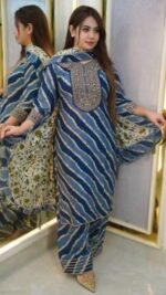 Premium Indian Designer Readymade Three Piece Attire | প্রিমিয়াম ইন্ডিয়ান ডিজাইনার ফ্যাশনেবল থ্রি পিস পোশাক । MNK SHOP - Image 7