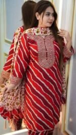 Premium Indian Designer Readymade Three Piece Attire | প্রিমিয়াম ইন্ডিয়ান ডিজাইনার ফ্যাশনেবল থ্রি পিস পোশাক । MNK SHOP - Image 3