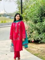 Vibrant Floral Motif Readymade Three Piece Attire | চমৎকার ফ্লোরাল মোটিফ রেডিমেড ৩ পিস পোশাক । MNK SHOP - Image 4