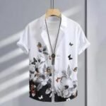 Aesthetic Style Half Sleeve Cotton Shirt For Men | নান্দনিক স্টাইল ক্যাজুয়াল কটন শার্ট । MNK SHOP - Image 2