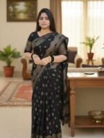 Traditional Weaving Japani Silk Skin Print Saree with Blouse Piece | ঐতিহ্যবাহী বুনন স্টাইলিশ জাপানি সিল্ক শাড়ি । MNK SHOP