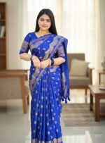 Exclusive Block Japani Silk Skin Print Saree with Blouse Piece | এক্সক্লুসিভ ব্লক স্কিন প্রিন্ট শাড়ি । MNK SHOP