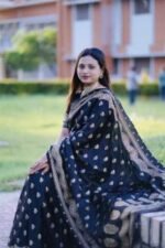 Lightweight Easy Drape Japani Silk Skin Print Saree with Blouse Piece Wear | হালকা ও আরামদায়ক মেয়েদের জাপানি শাড়ি ওয়্যার । MNK SHOP - Image 3