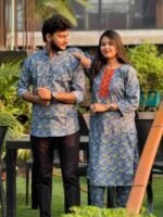 Indian Designer Premium Shirt Three Piece Couple Set | ইন্ডিয়ান ডিজাইনার প্রিমিয়াম কাপল পোশাক । MNK SHOP - Image 7