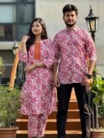 Indian Designer Premium Shirt Three Piece Couple Set | ইন্ডিয়ান ডিজাইনার প্রিমিয়াম কাপল পোশাক । MNK SHOP - Image 17