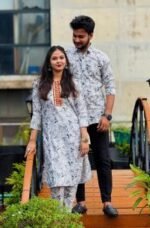 Indian Designer Premium Shirt Three Piece Couple Set | ইন্ডিয়ান ডিজাইনার প্রিমিয়াম কাপল পোশাক । MNK SHOP - Image 11