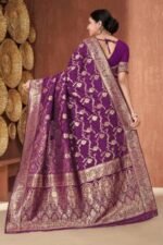 Sophisticated Japani Silk Skin Print Saree with Blouse Piece Wear | সোফিস্টিকেটেড স্কিন প্রিন্ট শাড়ি ওয়্যার । MNK SHOP - Image 3