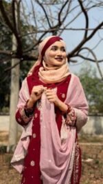 Exclusive Digital Print Soft Jorjet With sequence embroidery Three Piece | এক্সক্লুসিভ ডিজিটাল প্রিন্ট স্টাইলিশ জর্জেট থ্রি পিস । MNK SHOP - Image 5