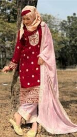 Exclusive Digital Print Soft Jorjet With sequence embroidery Three Piece | এক্সক্লুসিভ ডিজিটাল প্রিন্ট স্টাইলিশ জর্জেট থ্রি পিস । MNK SHOP - Image 2