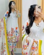 Exclusive Digital Print Three Piece | এক্সক্লুসিভ ডিজিটাল প্রিন্ট স্টাইলিশ থ্রি পিস । MNK SHOP - Image 2
