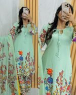 Exclusive Digital Print Three Piece | এক্সক্লুসিভ ডিজিটাল প্রিন্ট স্টাইলিশ থ্রি পিস । MNK SHOP