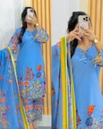 Exclusive Digital Print Three Piece | এক্সক্লুসিভ ডিজিটাল প্রিন্ট স্টাইলিশ থ্রি পিস । MNK SHOP - Image 3