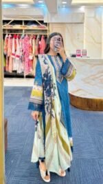 Ultra Soft Breathable Fabric Digital Print Three Piece | নরম আরামদায়ক ফেব্রিক ফ্যাশনেবল থ্রি পিস । MNK SHOP