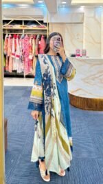 Gorgeous Festival Special Digital Print Three Piece | গর্জিয়াস উৎসব স্পেশাল নতুন ডিজাইনের থ্রি পিস । MNK SHOP - Image 2