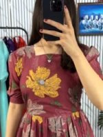 Trendy Designer Readymade Two Piece Kurti | ট্রেন্ডি ডিজাইনার প্রিমিয়াম কুর্তি । MNK SHOP - Image 3