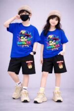 Trendy Mash Fabric Drop Shoulder Baby TShirt and Pant Set | ম্যশ ফেব্রিক ট্রেন্ডি বাচ্চাদের পোশাক । MNK SHOP - Image 4