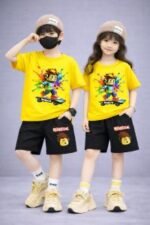 Vibrant Solid Color Drop Shoulder Baby TShirt and Pant Set | চমৎকার সলিড কালার ড্রপ শোল্ডার বেবি সেট । MNK SHOP - Image 4