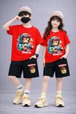 Premium Half Sleeve Style Drop Shoulder Baby TShirt and Pant Set Selection | প্রিমিয়াম হাফ স্লিভ স্টাইল আরামদায়ক বাচ্চাদের সেট সিলেকশন । MNK SHOP - Image 2