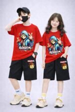 Deluxe Urban Fashion Drop Shoulder Baby TShirt and Pant Set Wear | ডেলুক্স আর্বান ফ্যাশন বেবি পোশাক সেট ওয়্যার । MNK SHOP - Image 12