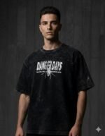Chic Finish Premium Acid Wash Drop Shoulder T-Shirt | অ্যাসিড ওয়াশ ফিনিশ স্টাইলিশ টি-শার্ট । MNK SHOP - Image 8