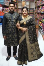 Royal Heritage Style Saree Panjabi Couple Dress | রয়েল হেরিটেজ স্টাইল কাপল পোশাক । MNK SHOP - Image 5