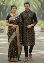 Royal Heritage Style Saree Panjabi Couple Dress | রয়েল হেরিটেজ স্টাইল কাপল পোশাক । MNK SHOP