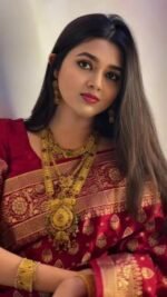 Rich Benaroshi Texture Japani Silk Saree with Blouse Piece Outfit | অভিজাত বেনারসী টেক্সচার স্টাইলিশ শাড়ি আউটফিট । MNK SHOP - Image 18