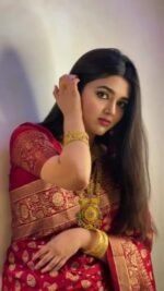 Rich Benaroshi Texture Japani Silk Saree with Blouse Piece Outfit | অভিজাত বেনারসী টেক্সচার স্টাইলিশ শাড়ি আউটফিট । MNK SHOP - Image 20