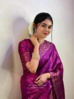 Rich Benaroshi Texture Japani Silk Saree with Blouse Piece Attire | অভিজাত বেনারসী টেক্সচার সুন্দর সিল্ক কালেকশন পোশাক । MNK SHOP