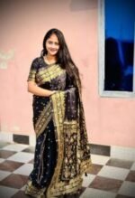 Rich Benaroshi Texture Japani Silk Saree with Blouse Piece Selection | অভিজাত বেনারসী টেক্সচার সিল্ক শাড়ির কালেকশন সিলেকশন । MNK SHOP - Image 10