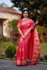 Rich Benaroshi Texture Japani Silk Saree with Blouse Piece Selection | অভিজাত বেনারসী টেক্সচার সিল্ক শাড়ির কালেকশন সিলেকশন । MNK SHOP