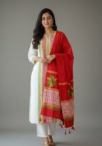 Block Print Three Piece | ব্লক প্রিন্ট থ্রি পিস । MNK SHOP