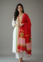 Ultra Soft Breathable Fabric Block Print Three Piece | নরম আরামদায়ক ফেব্রিক ফ্যাশন থ্রি পিস । MNK SHOP - Image 10