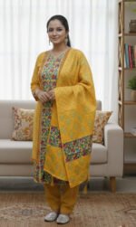 Attractive Set Block Print Three Piece | আকর্ষণীয় থ্রি পিস সেট ব্লক প্রিন্ট পোশাক । MNK SHOP - Image 6
