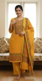Ultra Soft Breathable Fabric Block Print Three Piece | নরম আরামদায়ক ফেব্রিক ফ্যাশন থ্রি পিস । MNK SHOP - Image 6