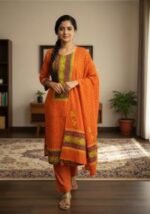 Ultra Soft Breathable Fabric Block Print Three Piece | নরম আরামদায়ক ফেব্রিক ফ্যাশন থ্রি পিস । MNK SHOP - Image 7