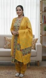 Ultra Soft Breathable Fabric Block Print Three Piece | নরম আরামদায়ক ফেব্রিক ফ্যাশন থ্রি পিস । MNK SHOP - Image 14